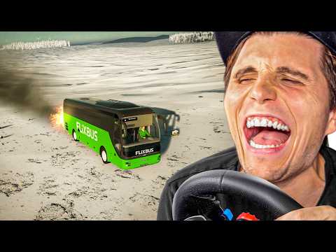 Abkürzung durch Eiswüste endet mit Motorschaden... | FlixBus Simulator thumbnail