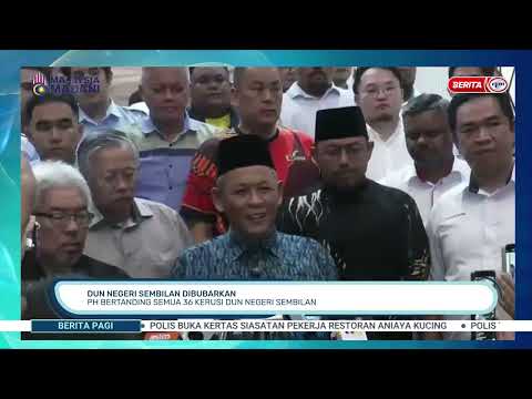 5 JUN 2026 - BPG - DUN NEGERI SEMBILAN DIBUBARKAN: PH BERTANDING SEMUA 36 KERUSI DUN NEGERI SEMBILAN thumbnail