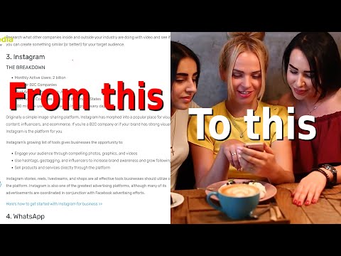 AI Secret Weapon for more marketing engagement: blog to video automated process thumbnail