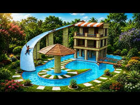 Luxury Bamboo Water Park Villa With Pool thumbnail