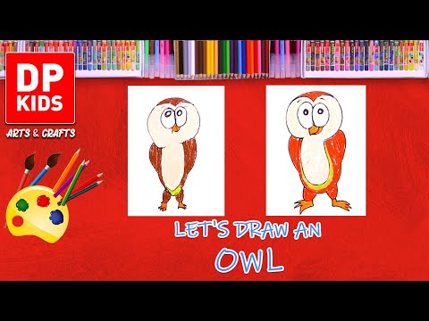 Let's draw a owl  | DP KIDS | ARTS | ENGLISH | 624 thumbnail