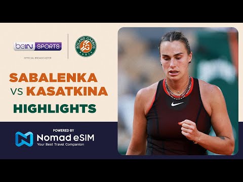 Aryna Sabalenka vs Daria Kasatkina | Roland-Garros 2026 | Match Highlights thumbnail
