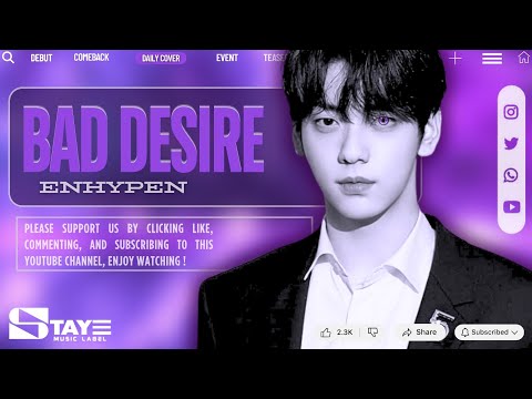 REVERY (나쁜 욕망) "BAD DESIRE" [HOT DEBUT] Original By @ENHYPENOFFICIAL .  thumbnail