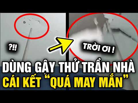 Xem vụ SẬP TRẦN NHÀ, nhiều người dùng gậy KIỂM TRA NHÀ MÌNH và cái kết QUÁ MAY MẮN | Tin 3 Phút thumbnail