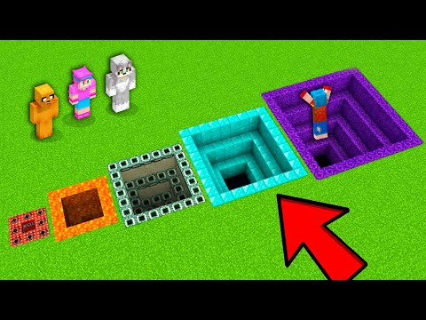 SI ENTRAS AL AGUJERO EQUIVOCADO, MUERES ⚠️😰 MINECRAFT thumbnail