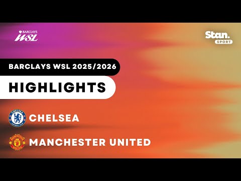 Chelsea v Manchester United | Highlights | Barclays Women's Super League 2025/26 thumbnail