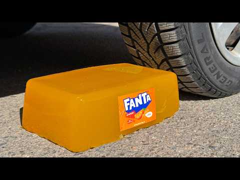 FANTA COCA COLA BALLOON VS CAR, Coca Cola Zero, PowerAde, Fanta, Sprite, Fruko and Mentos Diff Unde thumbnail