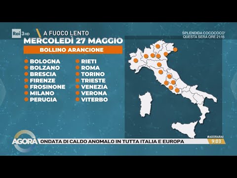 Ondata di caldo anomalo in Italia e in tutta Europa - Agorà 28/05/2026 thumbnail