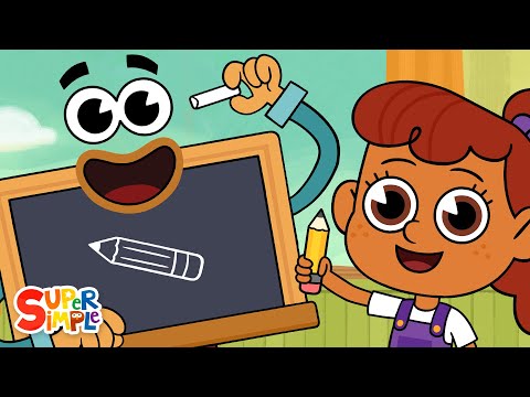 Mr. Blackboard | Back to School Supplies song! | Super Simple Songs thumbnail