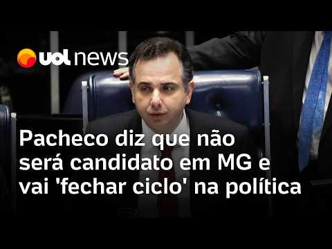 Rodrigo Pacheco diz que não será candidato em MG e que deixará a política thumbnail