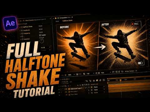 Full Halftone Shake Transition l After Effects Tutorial thumbnail