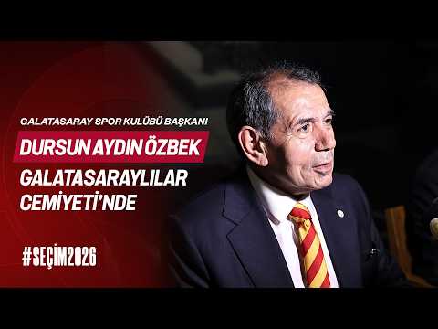 📺 Galatasaray SK Başkanı Dursun Aydın Özbek, #Seçim2026'nın ardından Galatasaraylılar Cemiyeti'nde thumbnail