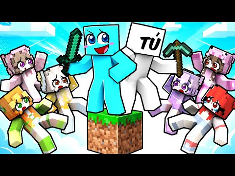 Atrapados en UN BLOQUE con TUS FANS LOCAS en Minecraft  thumbnail
