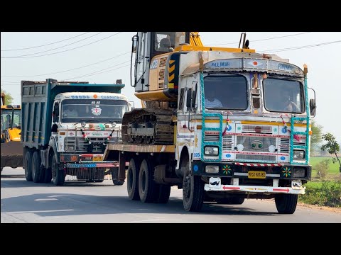 JCB 205 Excavator Making well for Farming | TATA 3118 Truck Loading | Truck Driver Lifestyle Cooking thumbnail