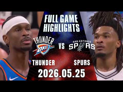 【2025-26 NBA】05/25 Game 4 #奧克拉荷馬雷霆 vs #聖安東尼奧馬刺 全場賽事精華｜FULL GAME HIGHLIGHTS｜NBA 季後賽場場直播 thumbnail
