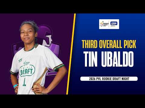 No. 3 pick Tin Ubaldo | 2026 PVL Rookie Draft thumbnail