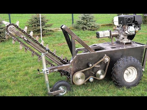 Making Hydraulic Trencher Powered by a Gas Engine 15hp thumbnail