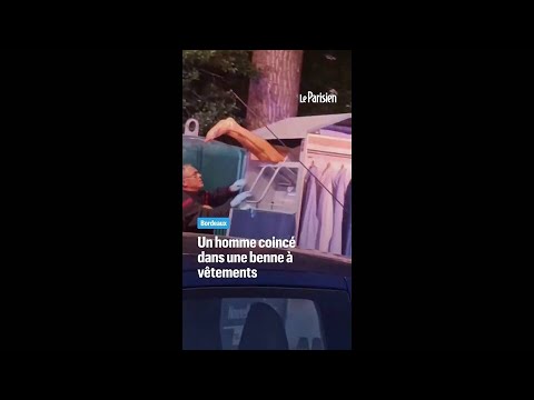 Bordeaux : un homme coincé dans une benne à vêtements finit à l'hôpital thumbnail