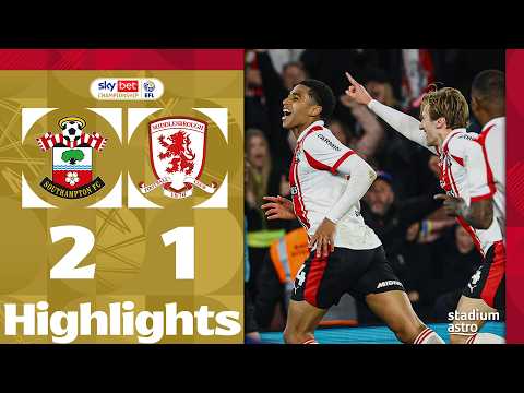 Southampton 2 - 1 Middlesbrough (aet, 2-1 agg) | EFL Championship 2025/26 Semi-Final Play-Off thumbnail