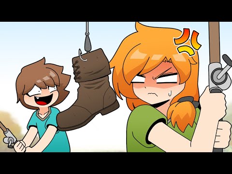 낚시로 얻은것 - What you get from Fishing | Minecraft anime thumbnail