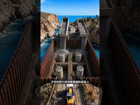 沿海公路到底是怎么在海上修出来的？ #修路筑桥 #修路施工 #科普知识 thumbnail