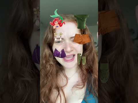 MAKING AN OUTFIT FOR ARIEL💜✨🧜🏻‍♀️ #disney #youtubeshorts #ariel thumbnail