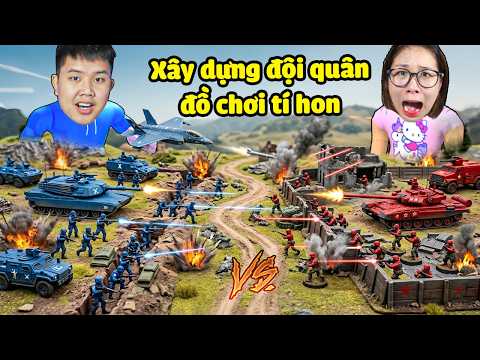 Xây dựng đội quân đồ chơi tí hon tấn công kẻ thù bảo vệ tổ quốc xem ai mạnh hơn cùng bqThanh & Ốc thumbnail