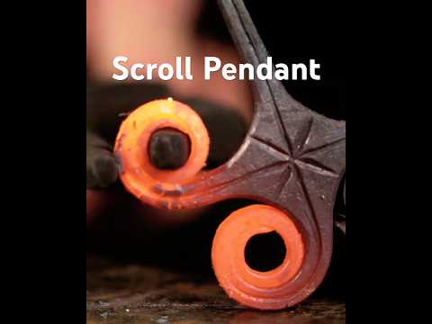 Making a Scroll Pendant    #metalworking  #blacksmith  #forging #pendant thumbnail