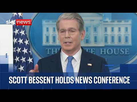 U.S. Secretary of the Treasury Scott Bessent holds a news conference thumbnail
