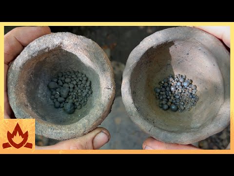 Primitive Technology: Roasted Ore and Shell Flux Smelt thumbnail