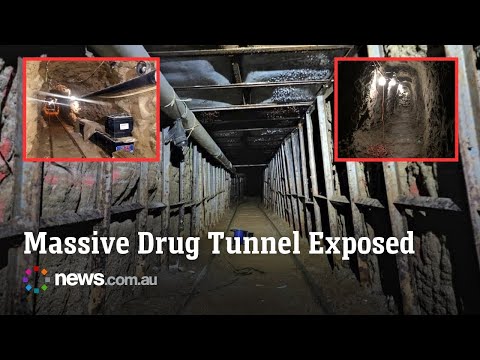 US releases footage of ‘sophisticated’ Mexico drug tunnel thumbnail