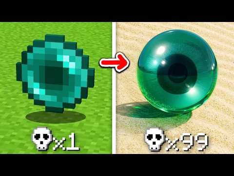 Minecraft mais Chaque MORT = Réalisme (trop stylé) thumbnail