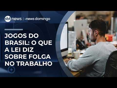 Jogos do Brasil dão direito à folga? Advogado explica | #NewsDomingo thumbnail