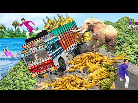 Elephant and the Greedy Banana Farmer Comedy Moral Hindi Kahaniya thumbnail