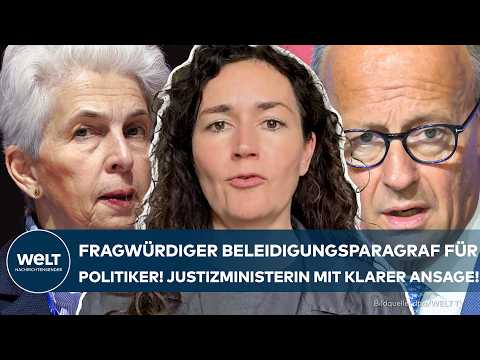 DEUTSCHLAND: Fragwürdiger Beleidigungsparagraf für Politiker! Justizministerin mit klarer Ansage! thumbnail