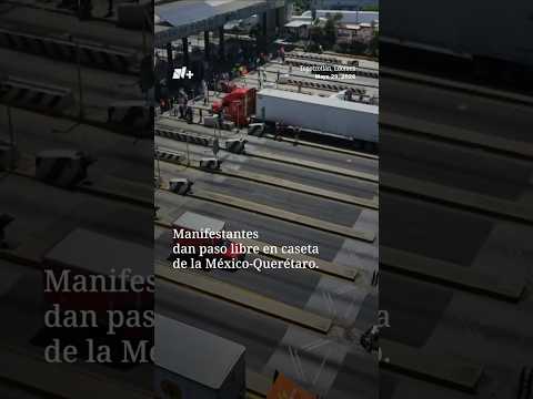 Familiares de Brenda Aguilar Guadalupe protestan en caseta de Tepotzotlán en la México-Querétaro thumbnail