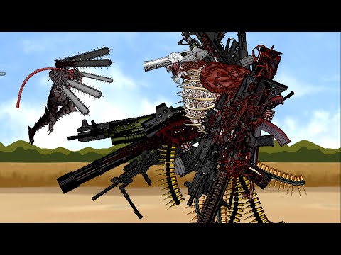 Chainsaw Man Devil form vs Gun Devil . Animation Drawing Cartoon 2 . Part 2 End thumbnail