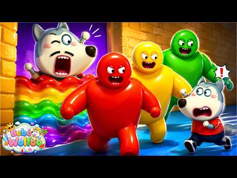 Bebé Wolfoo | ¡Guerra de Globos de Colores | Dibujos animados para niños thumbnail