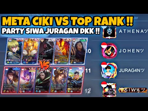 Lawan Party Siwa Juragan Dkk !! Meta Ciki Vs Party Top Global Rank 4000 Bintang? thumbnail