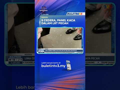 INSIDEN | Lima Cedera Panel Kaca Dalam LRT Kelana Jaya Pecah thumbnail
