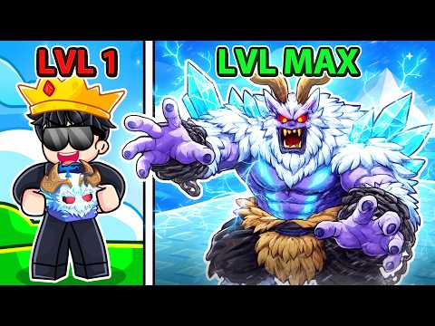 NOOB TO MAX in BLOX FRUITS using YETI FRUIT! thumbnail