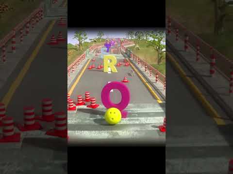 🔤🎳 Alphabet Fun Kinetic Sand Bowling Ball Road Race | Binkie TV thumbnail