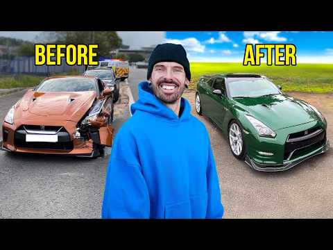 I REBUILT A WRECKED NISSAN GTR | FULL BUILD thumbnail