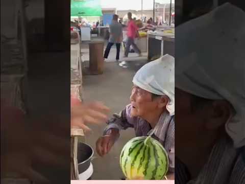 A broken watermelon ...and a kind heart warmed the whole market #short,#kindness,#love thumbnail