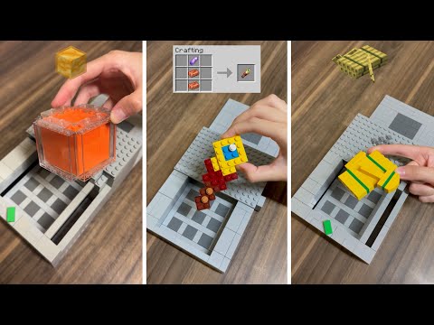 Crafting Minecraft items BUT Lego! thumbnail