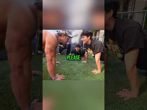 Jason Challenges A Bodybuilder To A Push-Up Fade 😭 thumbnail