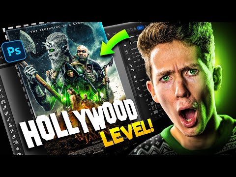 Making a HOLLYWOOD LEVEL Fantasy Movie Poster Design! thumbnail