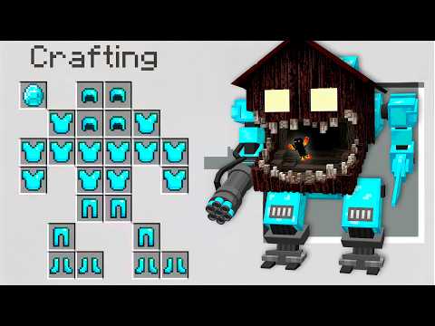 POSSO Fazer MEGA ROBÔS GIGANTES PARA MONSTROS FAMOSOS no Minecraft thumbnail