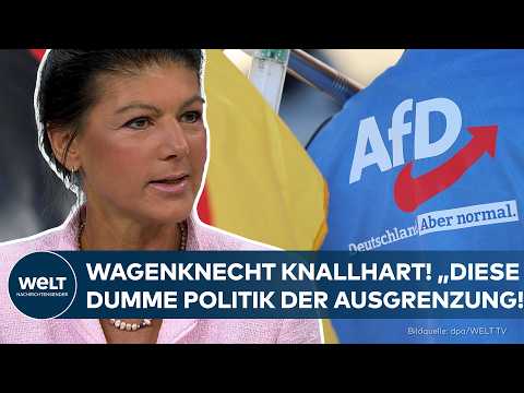 AFD: Wagenknecht knallhart! „Diese dumme Politik der Ausgrenzung!“ thumbnail