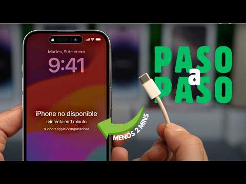 Desbloquear iPhone sin saber la contraseña | iPhone 16, iPhone 15, iPhone 14, iPhone 13, 12, 11, etc thumbnail